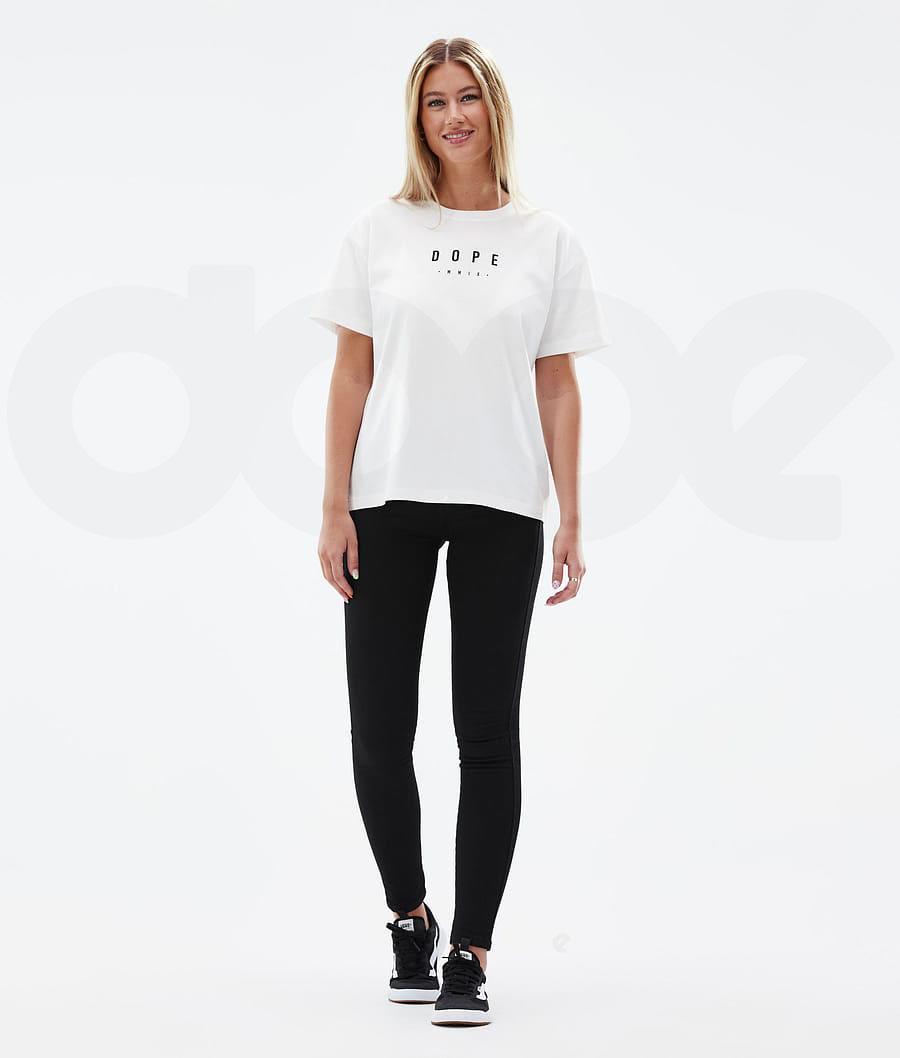 White Women's Dope Standard W T-shirts | NZ_D2091