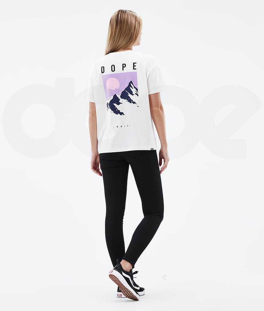 White Women's Dope Standard W T-shirts | NZ_D2091