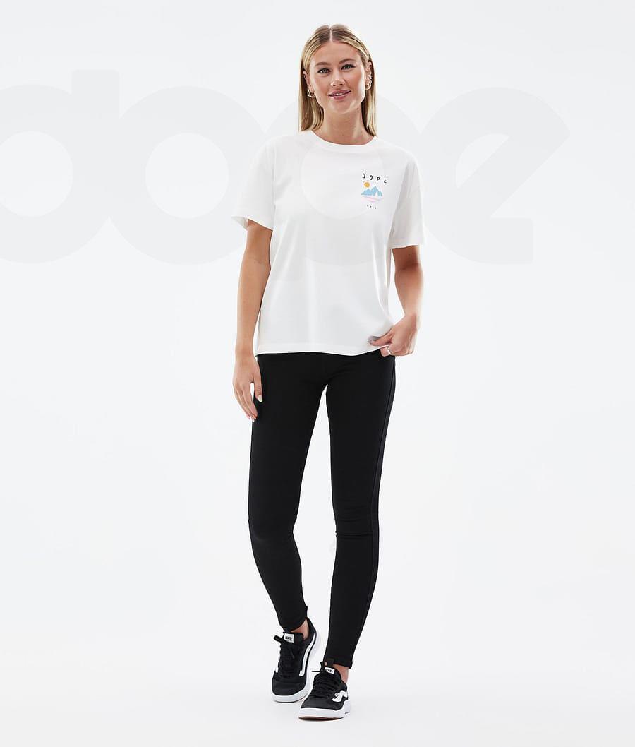 White Women's Dope Standard W T-shirts | NZ_D2445