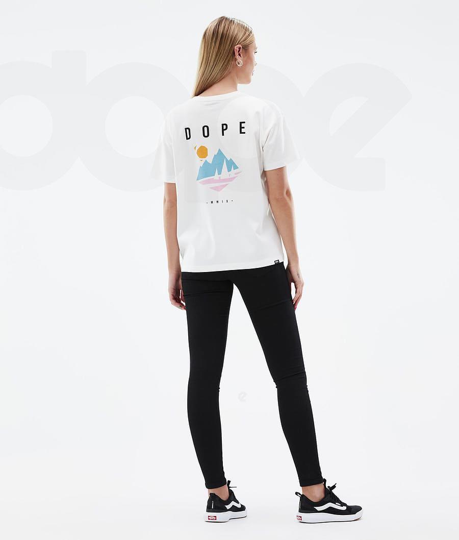 White Women's Dope Standard W T-shirts | NZ_D2445