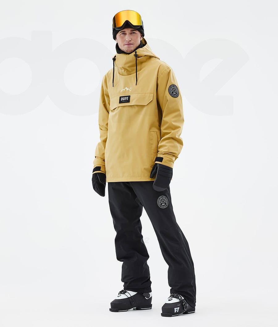 Yellow Men's Dope Blizzard Ski Jackets | NZ_D1997