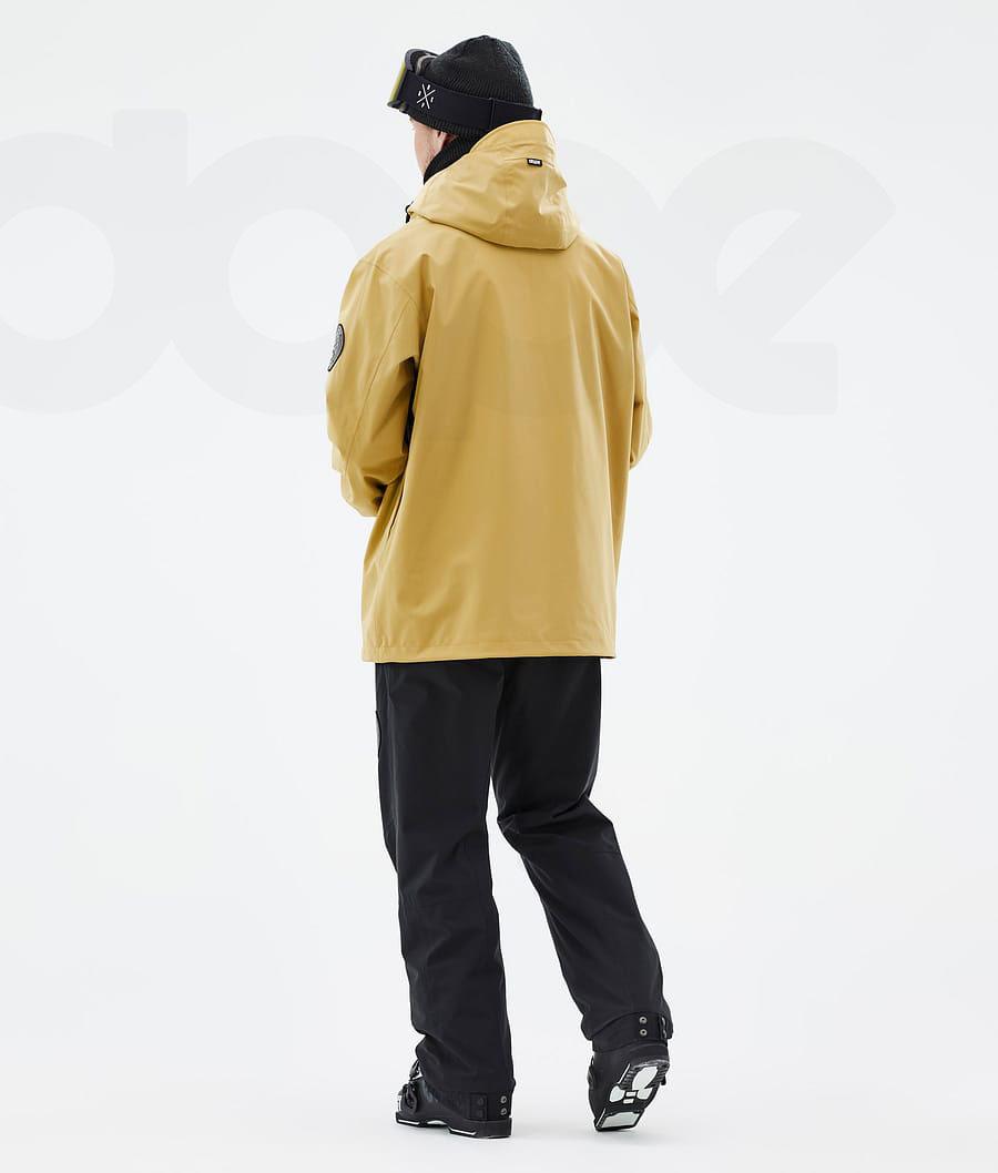 Yellow Men's Dope Blizzard Ski Jackets | NZ_D1997