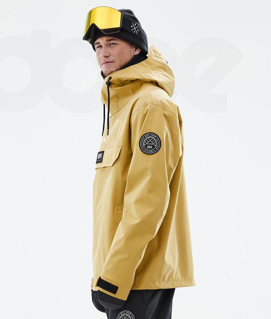 Yellow Men's Dope Blizzard Ski Jackets | NZ_D1997