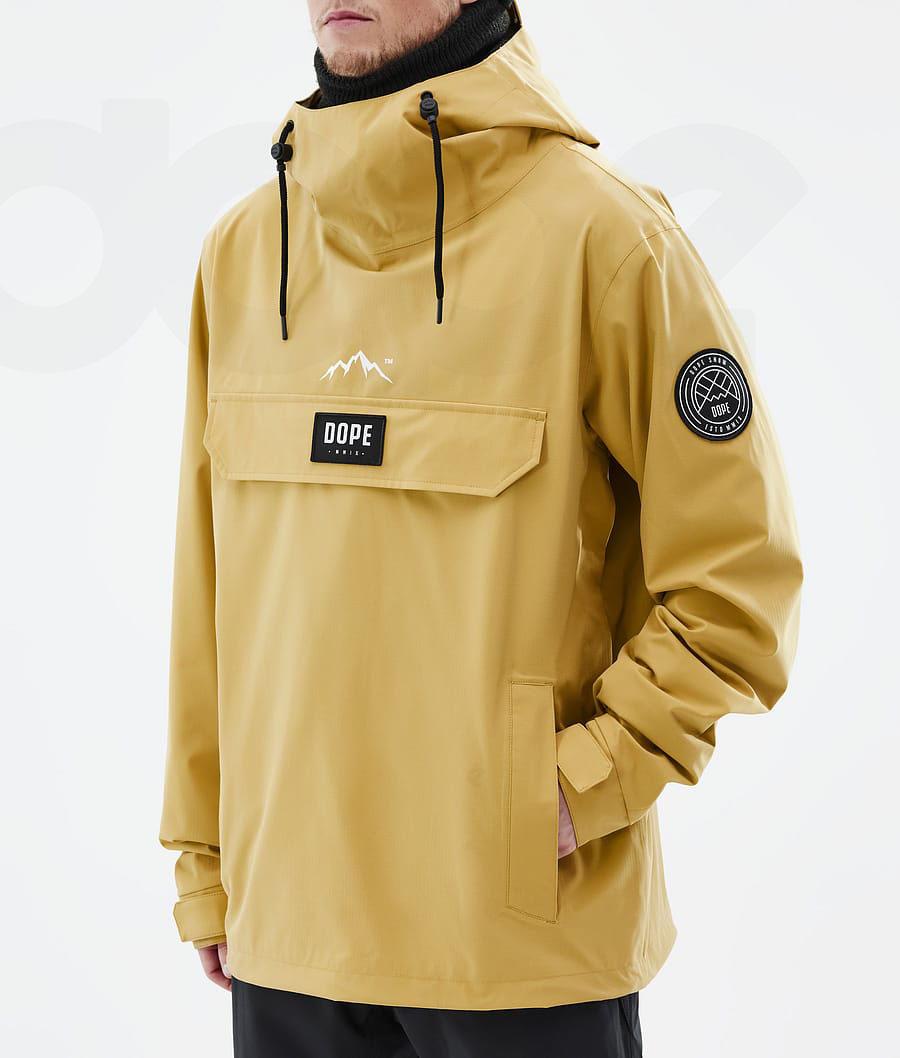 Yellow Men's Dope Blizzard Ski Jackets | NZ_D1997