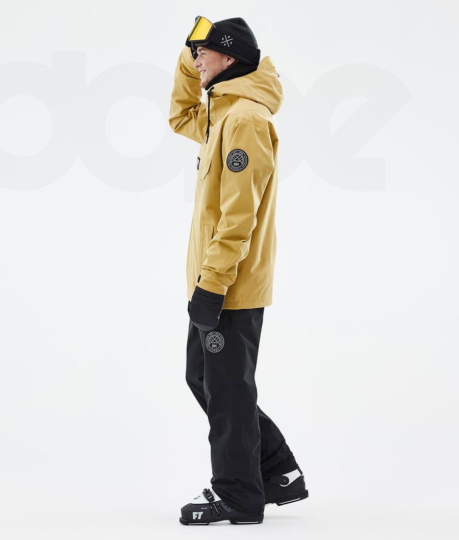 Yellow Men's Dope Blizzard Ski Jackets | NZ_D1997