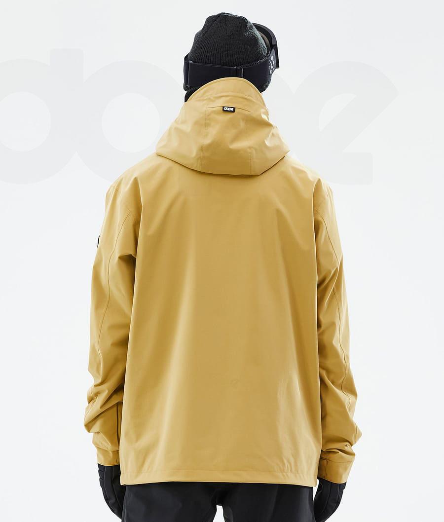 Yellow Men's Dope Blizzard Ski Jackets | NZ_D1997