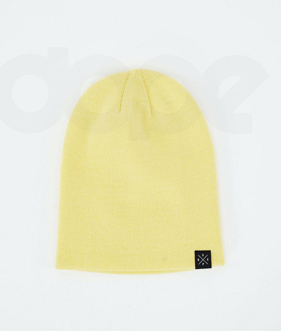 Yellow Men's Dope Solitude Beanies | NZ_D1295