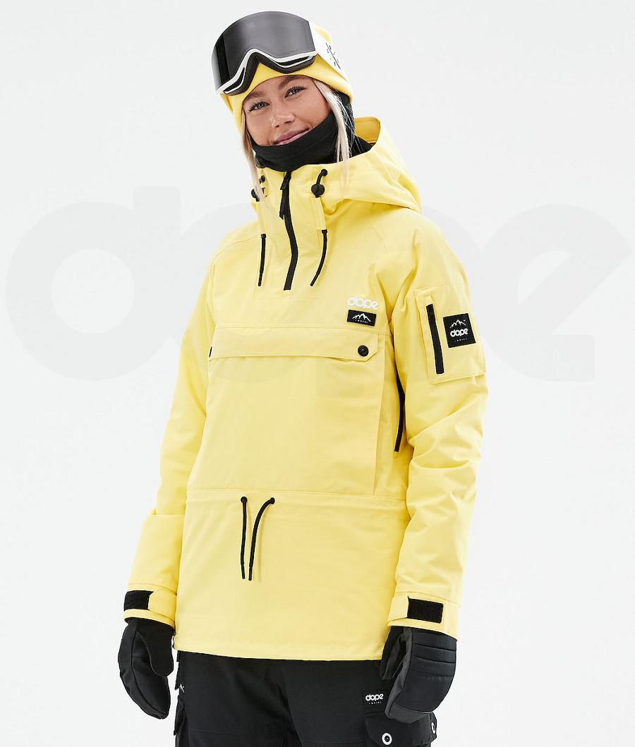 Yellow Women\'s Dope Annok W 2021 Ski Jackets | NZ_D2141