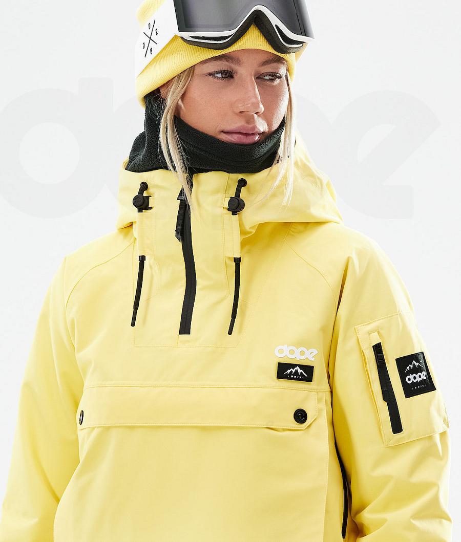 Yellow Women's Dope Annok W 2021 Snowboard Jackets | NZ_D1702