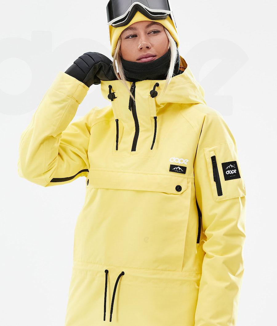 Yellow Women's Dope Annok W 2021 Snowboard Jackets | NZ_D1702