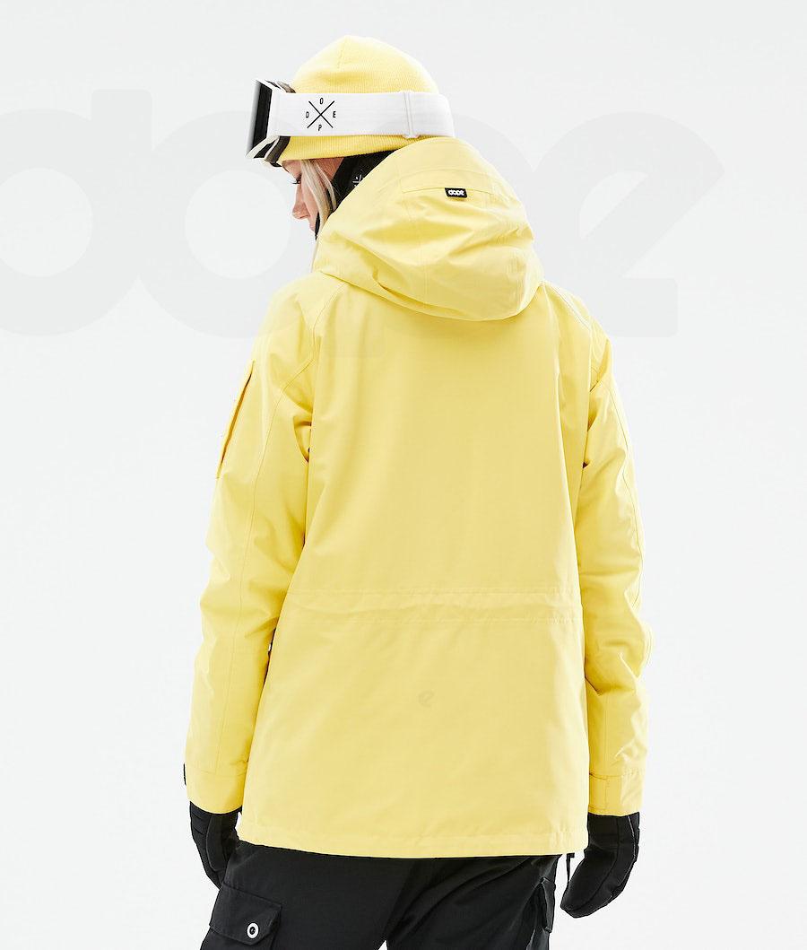 Yellow Women's Dope Annok W 2021 Snowboard Jackets | NZ_D1702
