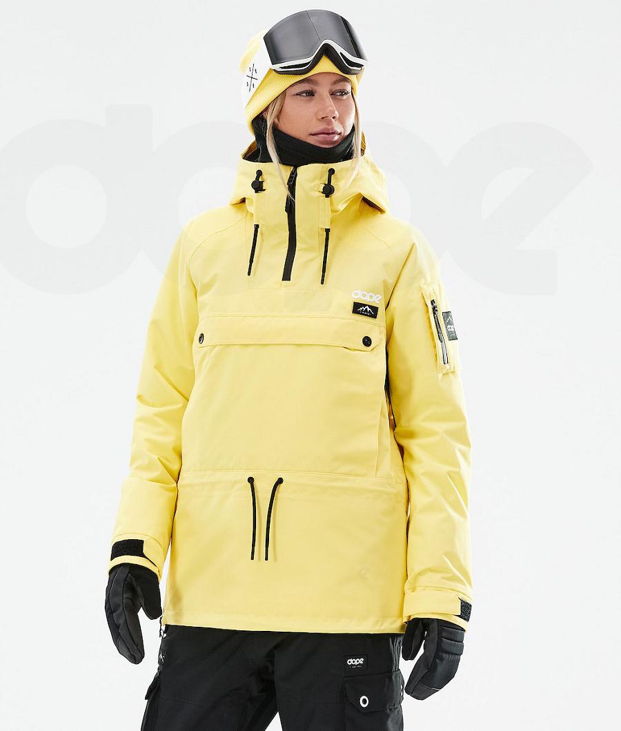 Yellow Women\'s Dope Annok W 2021 Snowboard Jackets | NZ_D1702