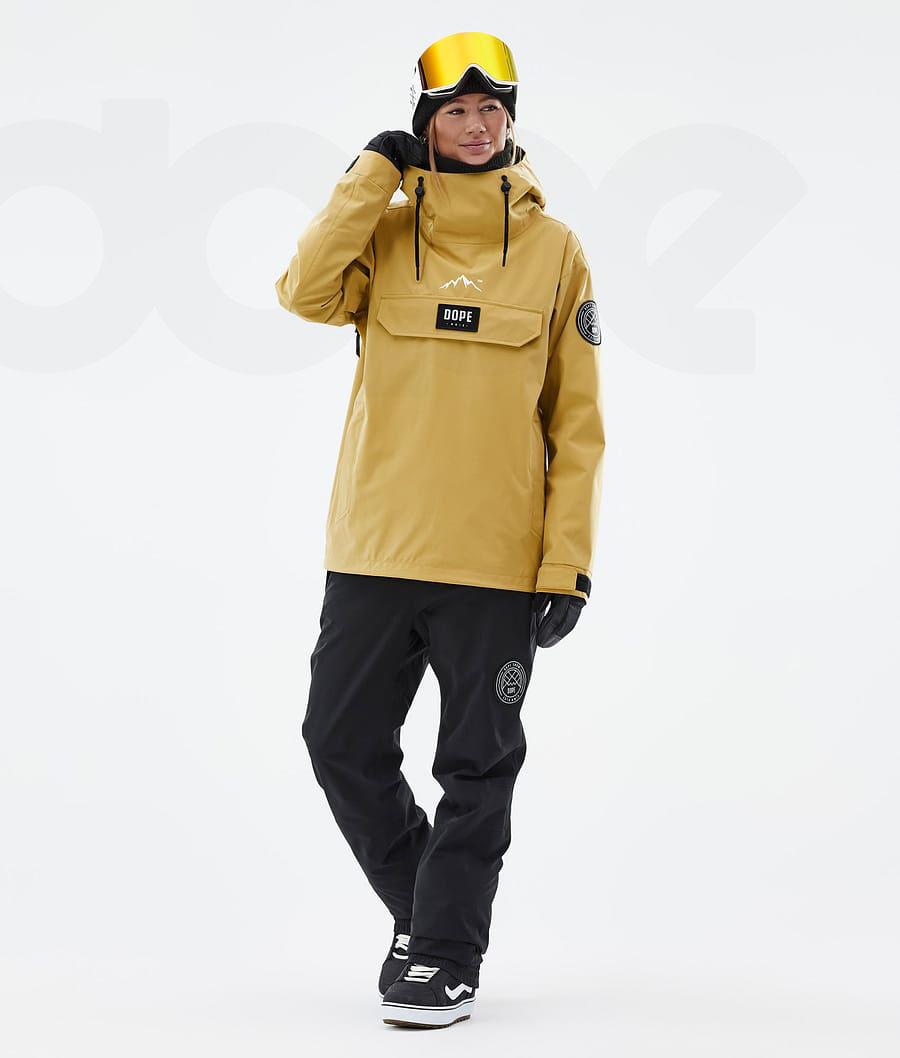 Yellow Women's Dope Blizzard W Snowboard Jackets | NZ_D1936